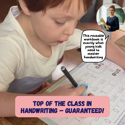 Kids' Writing Practice Book & 5 Pens