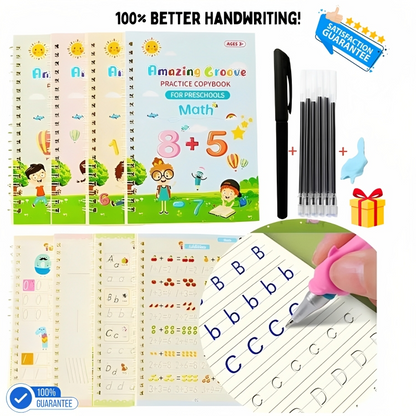 Kids' Writing Practice Book & 5 Pens