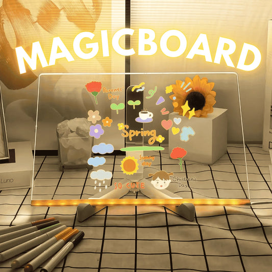 Magic LED-drawing board (extra including 7 pens)